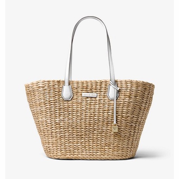 Michael Kors Handbags - Michael Kors | Malibu Woven Straw Tote